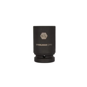 STEELMAN PRO 1 in. x 1-1/2 in. 6 Point Drive Impact Deep Socket