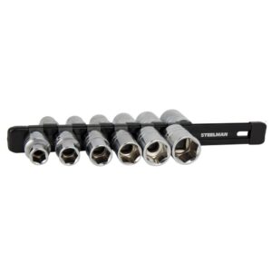Steelman 1/2 in. Drive Double-Sided Aluminum Socket Storage Rail