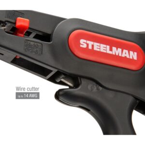 Steelman Self-Adjusting Pistol Grip Wire Stripper and Cutter