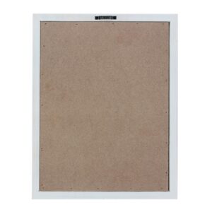 Stonebriar Collection Turquoise Felt Memo Board with White Wash Wooden Frame