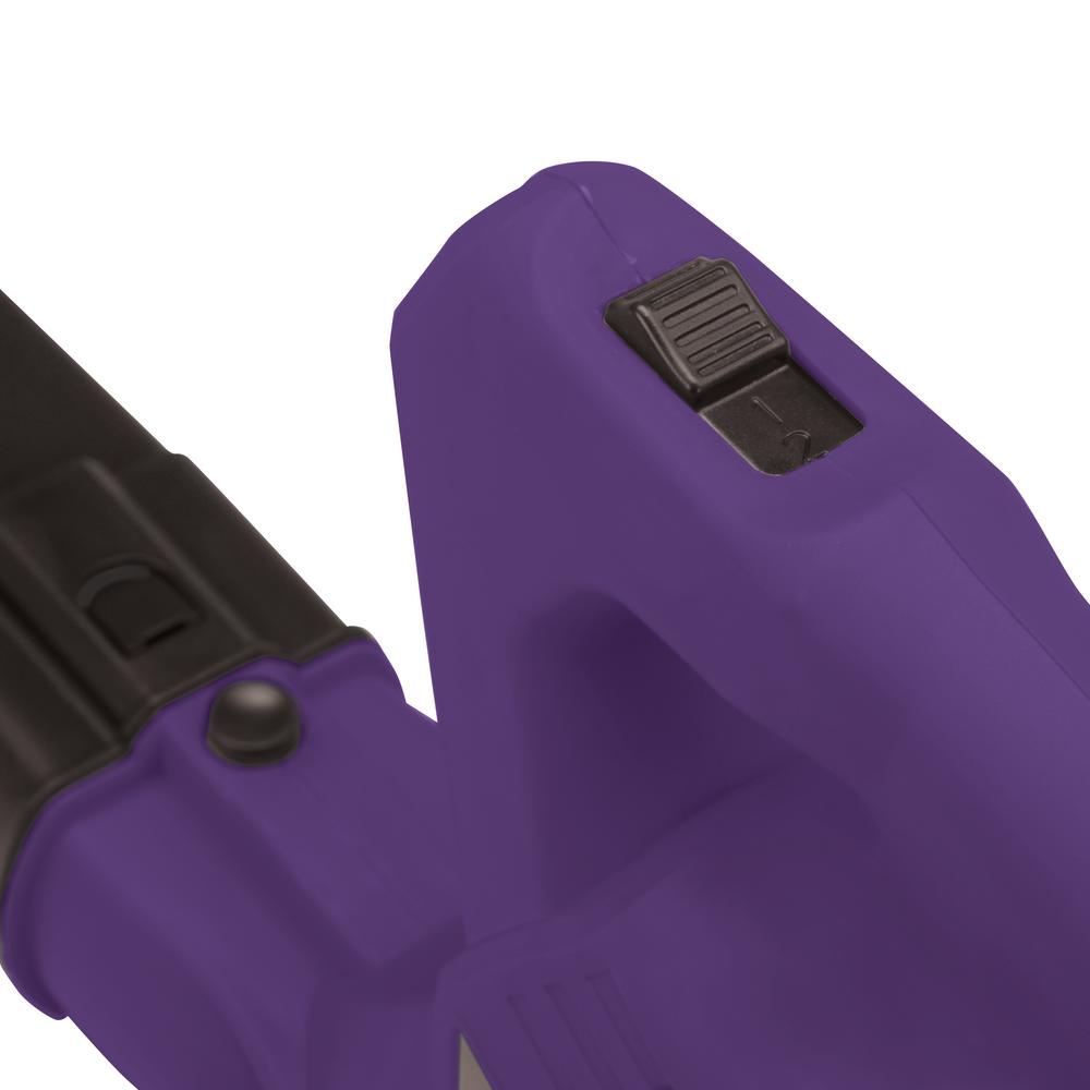 Sun Joe 215 MPH 240 CFM 10 Amp Electric Handheld Leaf Blower, Purple