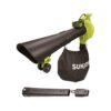 Sun Joe 250 MPH 440 CFM 14 Amp Electric Handheld Blower/Vacuum/Mulcher in Green