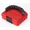 SUNEX TOOLS 12-Piece Magnetic Metric Impact Socket Set