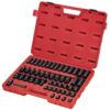 SUNEX TOOLS 3/8 in. Dr. Metric Impact Socket Set (51-Piece)