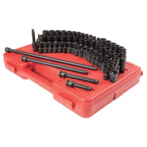 SUNEX TOOLS 3/8 in. Drive Socket Set (80-Piece)