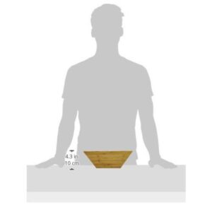 Heim Concept 4-Piece Bamboo Serving Bowl Set with Serving Hands
