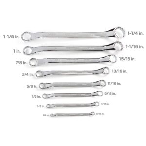 TEKTON 1/4 - 1-1/4 in. 45° Offset Box End Wrench Set (8-Piece)