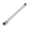 TEKTON 9/16 in. x 5/8 in. Extra Long Flex-Head Ratcheting Box End Wrench