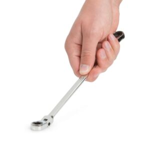 TEKTON 8 mm x 10 mm Extra Long Flex-Head Ratcheting Box End Wrench