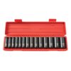 TEKTON 1/2 in. Drive 11-32 mm 12-Point Deep Impact Socket Set