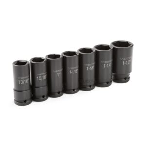 TEKTON 3/4 in. Drive 13/16 - 1-1/2 in. 6-Point Deep Impact Socket Set