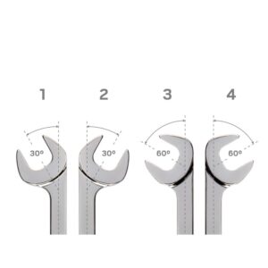 TEKTON 7 mm Angle Head Open End Wrench