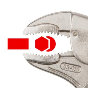 TEKTON Straight, Curved, Long Nose Locking Pliers Set (4-Piece)