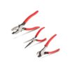 TEKTON Cable Cutting, Linemans, Long Nose Pliers Set (3-Piece)