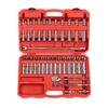 TEKTON 1/2 in. Drive 3/8-1 in., 10-24 mm 6-Point Socket Set (58-Piece)