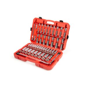 TEKTON 1/2 in. Drive 6-Point Socket and Ratchet Set (84-Piece, 3/8 in. to 1-5/16 in., 10 mm to 32 mm)