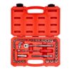 TEKTON 3/16 in. to 3/4 in., 1/4 in. and 3/8 in. Drive 6-Point Socket and Ratchet Set (45-Piece) (5 mm to 19 mm)
