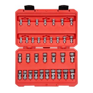 TEKTON 1/4, 3/8 in. Drive Universal Joint Socket Set (33-Piece)