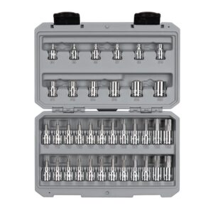 TEKTON 3/8 in. Drive Torx/TR Torx Bit and External Star Socket Set (36-Piece)