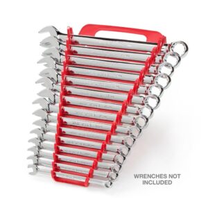 TEKTON 7.5 in. 15-Tool Store-and-Go Wrench Rack Keeper in Red
