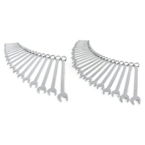 TEKTON 1/4 in. - 1-1/4 in., 6 mm - 32 mm Combination Wrench Set (46-Piece)