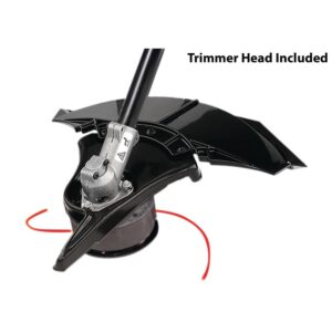 Troy-Bilt 27cc Gas 2-Cycle Straight Shaft Attachment Capable Gas Brushcutter with String Trimmer Head Included