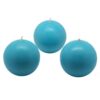 Zest Candle 3 in. Turquoise Ball Candles (6-Box)