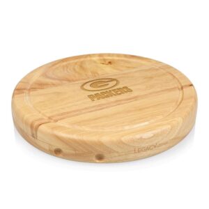 TOSCANA Green Bay Packers Circo Wood Cheese Board Set with Tools