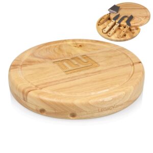 TOSCANA New York Giants Circo Wood Cheese Board Set with Tools