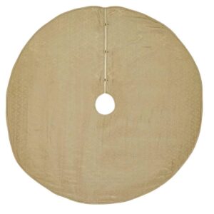 VHC Brands 48 in. Revelry Brick Red Traditional Christmas Decor Tree Skirt