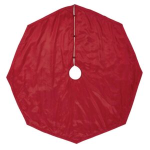 VHC Brands 55 in. Yule Christmas Red Glam Decor Tree Skirt