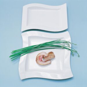 Villeroy & Boch New Wave White Porcelain 13 in. Square Platter