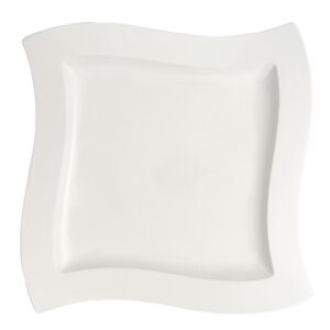 Villeroy & Boch New Wave White Porcelain 13 in. Square Platter