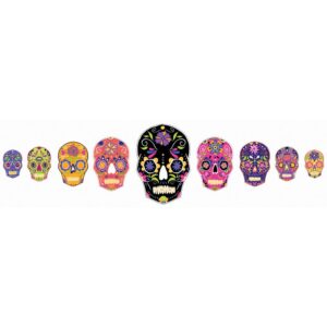 WallPops 39 in. x 34.5 in. Skulls Large Wall Art Kit
