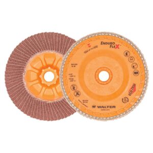 WALTER SURFACE TECHNOLOGIES ENDURO-FLEX 4.5 in. x 5/8-11 in. Arbor GR80 The Longest Life Flap Disc (10-Pack)