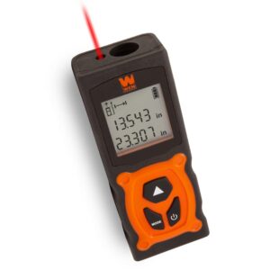 WEN 120-Foot Multi-Unit Compact Digital Laser Distance Measure with Backlit LED Screen