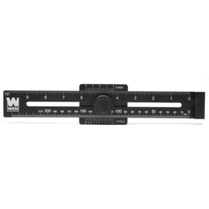 WEN 10 in. Aluminum Offset Marking Gauge and Layout Tool with Laser-Etched Scale