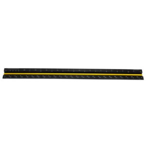 WEN 12 in. Aluminum Triangular Architect Ruler with Laser-Etched Imperial Drafting Scales