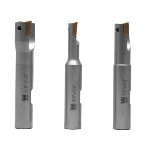 WEN 90-Degree Square Shoulder Indexable Carbide End Mill Set with Aluminum Storage Case (3-Piece)