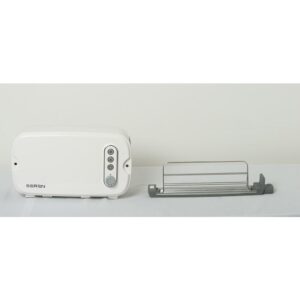 BergHOFF Seren 3-Slice White Wide Slot Toaster with Crumb Tray