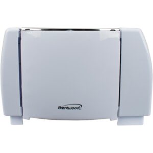 Brentwood Appliances 4-Slice White Toaster with Cool-Touch Exterior