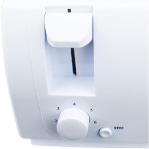 Brentwood Appliances 4-Slice White Toaster with Cool-Touch Exterior