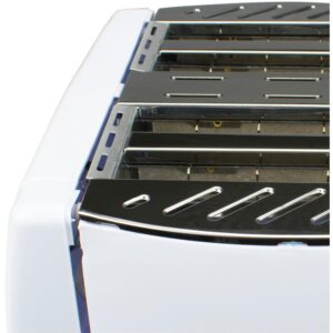 Brentwood Appliances 4-Slice White Toaster with Cool-Touch Exterior