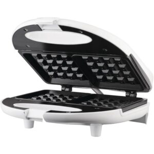 Brentwood Appliances 750 W Dual Waffle White Nonstick Waffle Maker
