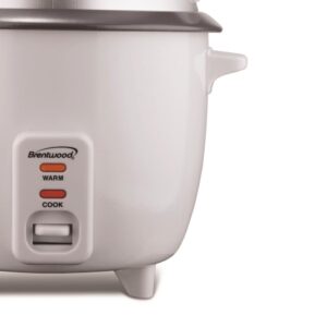 Brentwood 10-Cup White Steam Rice Cooker