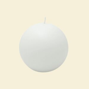 Zest Candle 4 in. White Citronella Ball Candles (Box of 2)