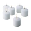 Light In The Dark 10 Hour White Unscented Votive Candle (Set of 72)