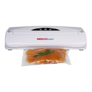 Nesco White Food Vacuum Sealer with Bags