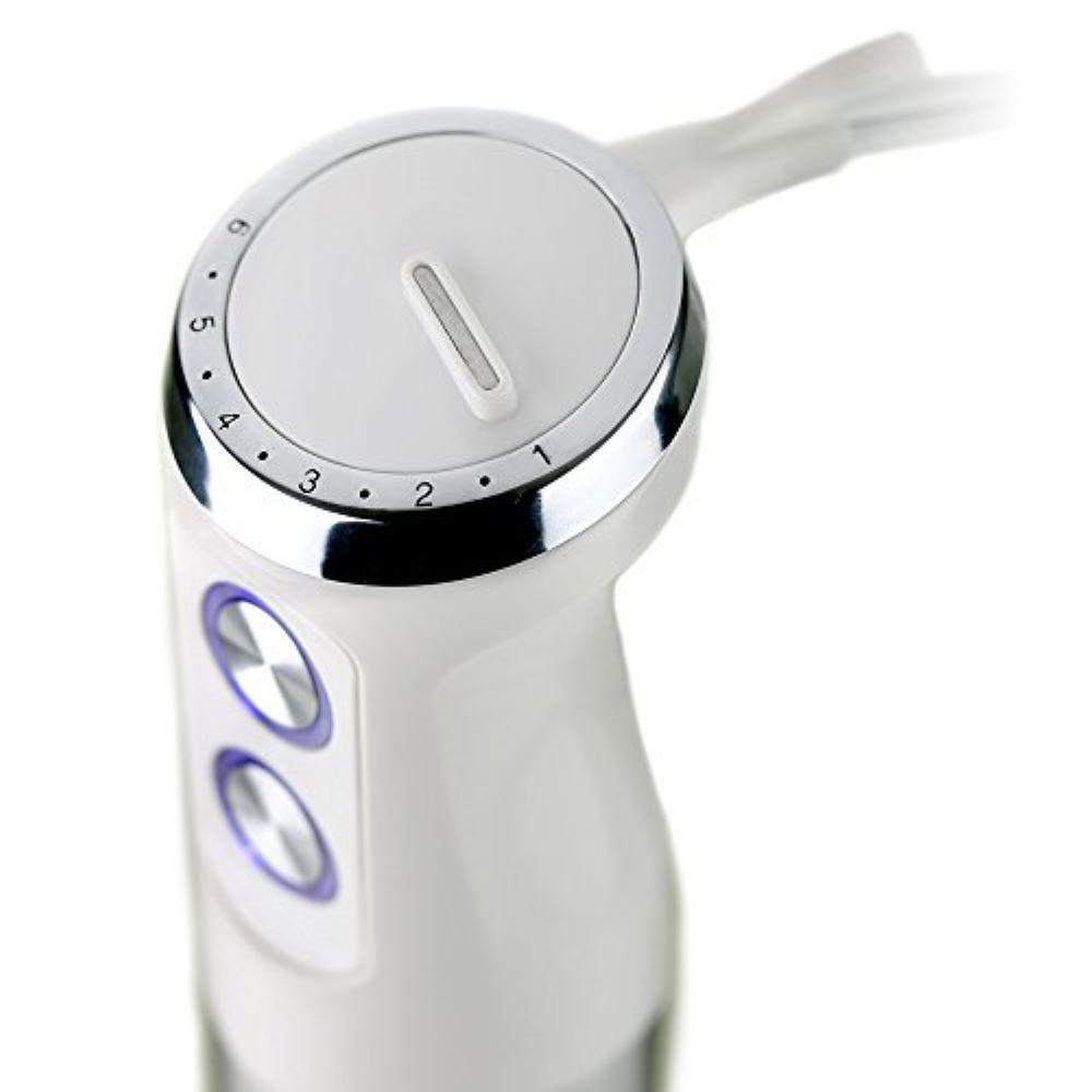 Ovente Multi-Purpose Immersion Blender, 500-Watt Hand Mixer, Stainless Steel Blades, 6-Speed Settings