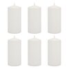 Stonebriar Collection 6 in. White Unscented Pillar Candles (Set of 6)